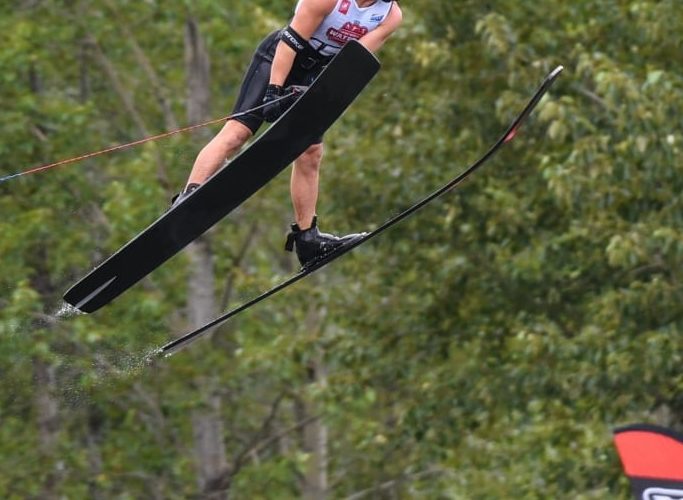 Joel Poland waterski jumping