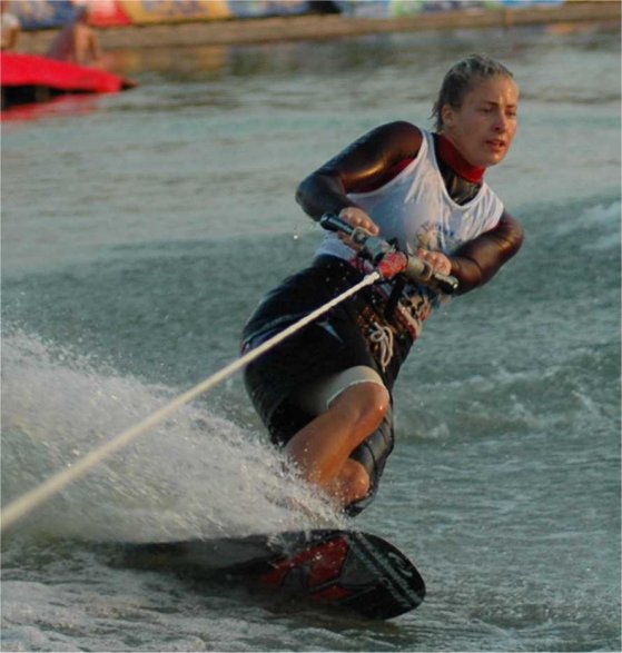 Mandy Nightingale competing at an IWWF World Cup Stop in Changshu, China