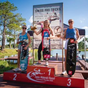 Women's podium from the 2023 Swiss Pro Tricks
