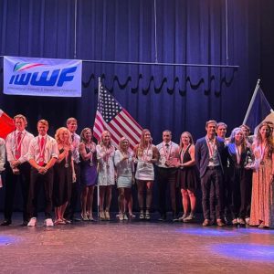 Teams podium from the 2023 IWWF World Water Ski Championships