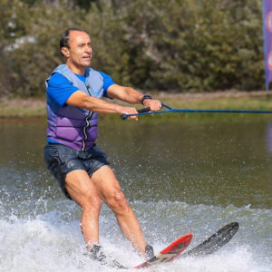 Chile's Sports Minister Jaime Pizarro played an active part in promoting the water skiing preparations of the national team ahead of the Santiago 2023 Pan American Games