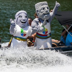 Vulcan and Vesta miss being out at Oak Mountain State Park with the Waterski and Wakeboard athletes!