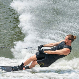 Professional water skier Corey Vaughn