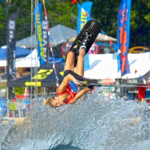 Iris Cambray won the Masters Waterski tournament as a teenager