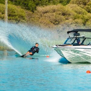 Wagga’s Graham Ashcroft, in action recently, is among the skiers who have qualified for this weekend’s national championships, to be held in Mulwala.
