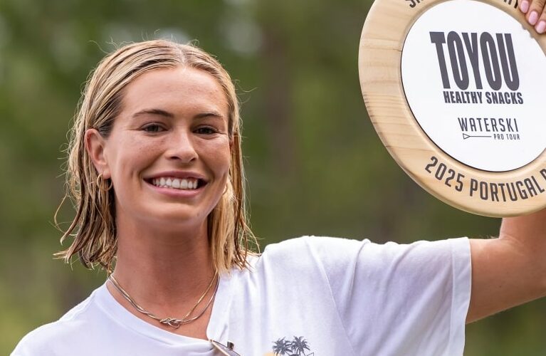Neilly Ross delivered a standout performance at the Portugal Pro, winning tricks, tying her slalom PB, and nearly breaking the world record.