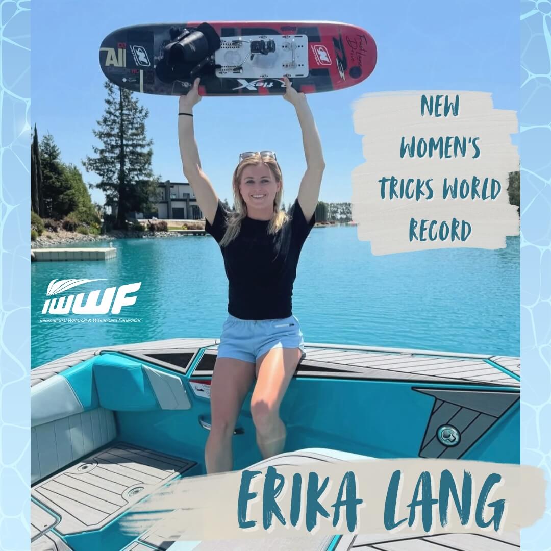 Erika Lang's world record of 11,450 is officially approved by the IWWF