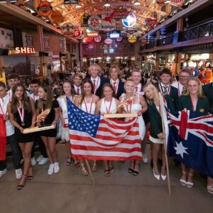 Teams podium from the 2024 Under-17 World Water Ski Championships