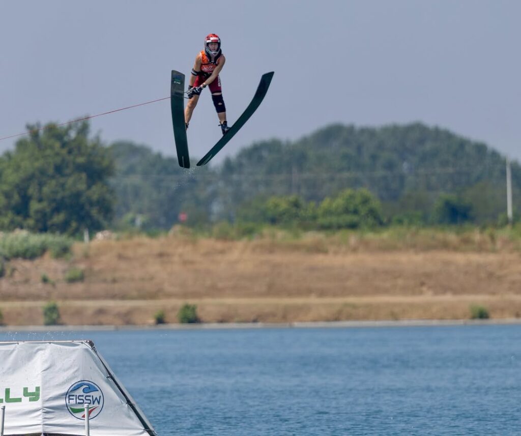 Lili Steiner jumps at San Gervasio in Italy