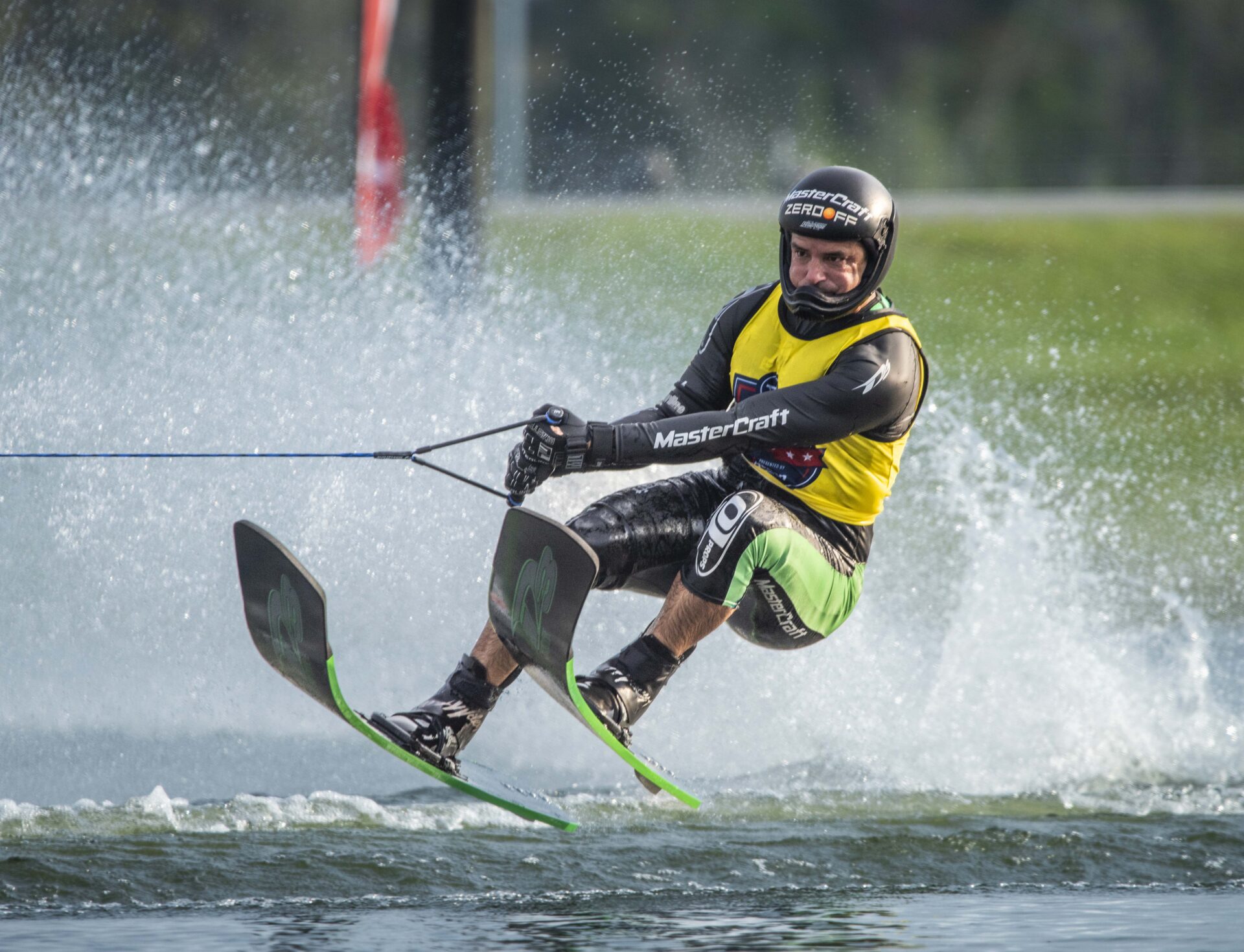 Freddy Krueger waterski jumps at the MasterCraft Pro