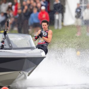 Charlie Ross wins slalom at the 2025 IWWF Under-21 World Waterski Championships