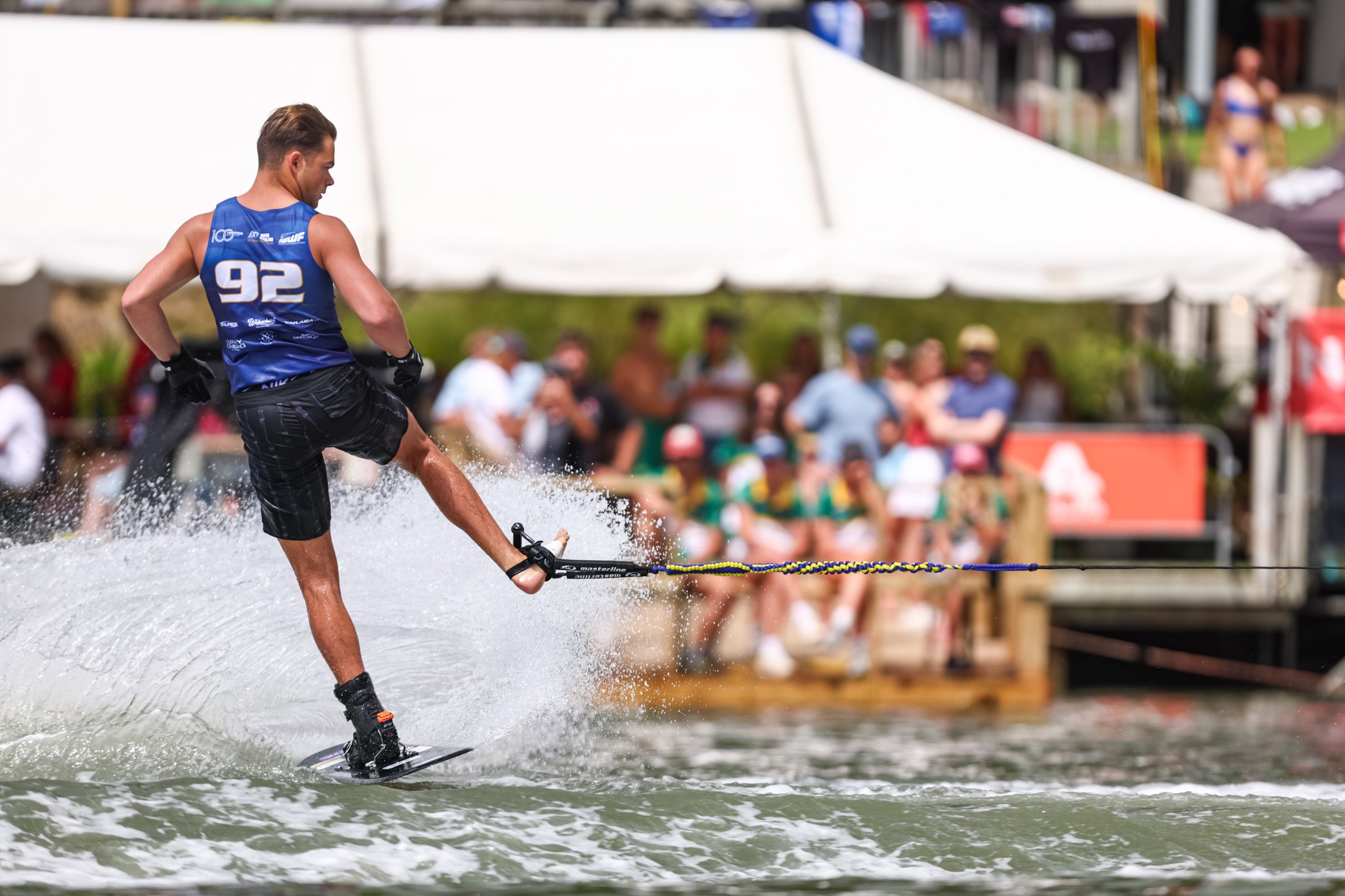 Dominic Kuhn tricks at the 2025 University Worlds