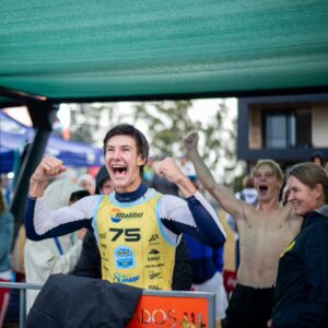 Mykhailichenko celebrates his trick victory